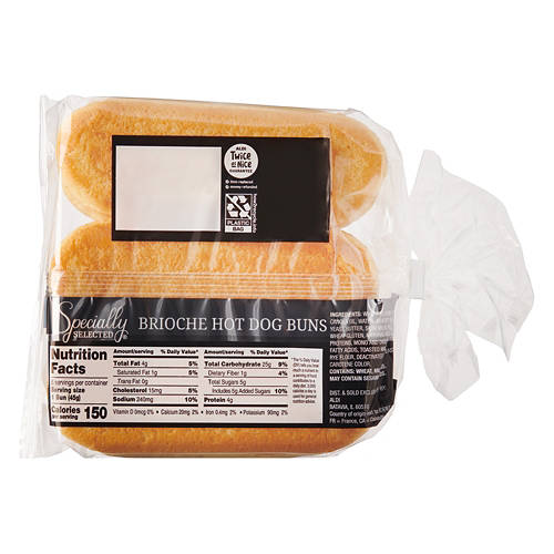 Specially Selected Brioche Hot Dog Buns, 9.52 oz